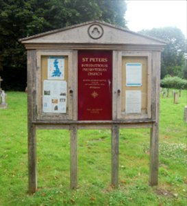 St Peter's Church, Church Street, West Liss (NHLE Code 1351203) (July 2019) (Signboard)