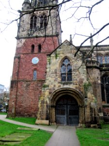 St Mary, Shrewsbury, tower and porch photo