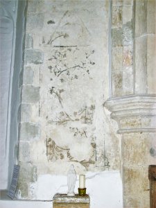 St George, Ivychurch, wall painting