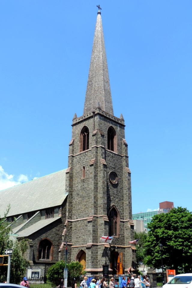 St George Church Flushing with new steeple jeh