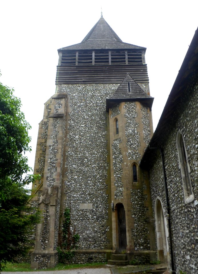 St Peter and St Paul's Church, The Street, West Clandon (May 2014) (Tower)