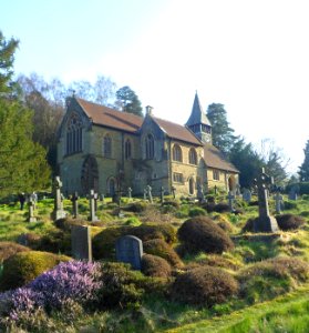 St Mary the Virgin's Church, Horsham Road, Holmbury St Mary (March 2014, from North) (3)
