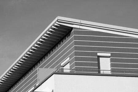 Modern facade penthouse photo