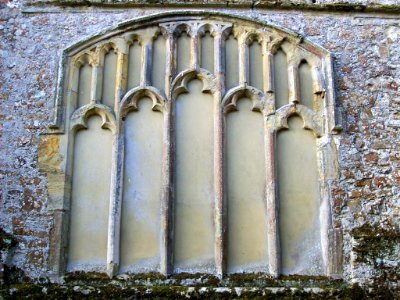 St George, Ivychurch, blocked window