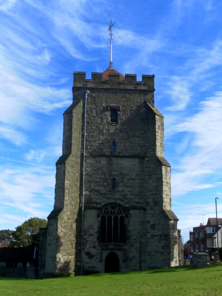 St Mary the Virgin's Church, Church Street, Old Town, Eastbourne (NHLE Code 1293915) (October 2012) (Tower)