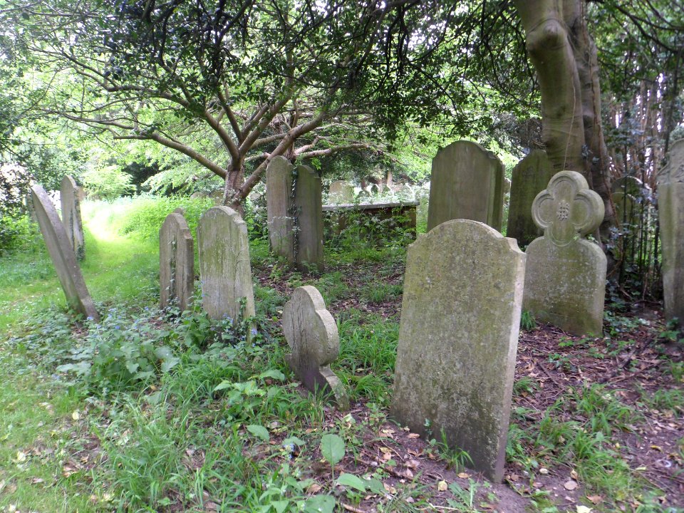 St Mary Magdalen's Church, High Street, Ripley (May 2014) (Gravestones)