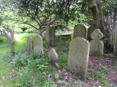 St Mary Magdalen's Church, High Street, Ripley (May 2014) (Gravestones)