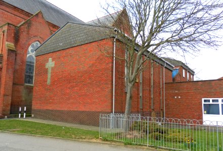 St Mary the Virgin's Church, Upper St James's Street, Kemptown, Brighton (Church Hall) (March 2013) (2)