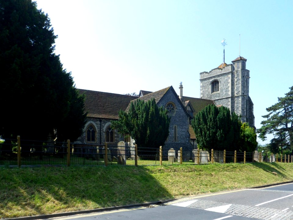 St Mary and St Nicholas' Church, Church Road, Leatherhead (NHLE Code 1190429) (July 2013) (2)