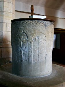 St Mary, Yapton, font photo