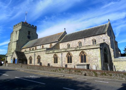 St Mary the Virgin's Church, Church Street, Old Town, Eastbourne (NHLE Code 1293915) (October 2012, from South)