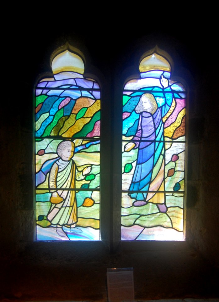 St Mary the Virgin's Church, High Street, Buriton (NHLE Code 1302500) (July 2019) (Stained Glass Window)