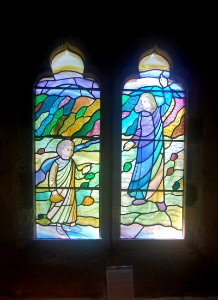 St Mary the Virgin's Church, High Street, Buriton (NHLE Code 1302500) (July 2019) (Stained Glass Window)