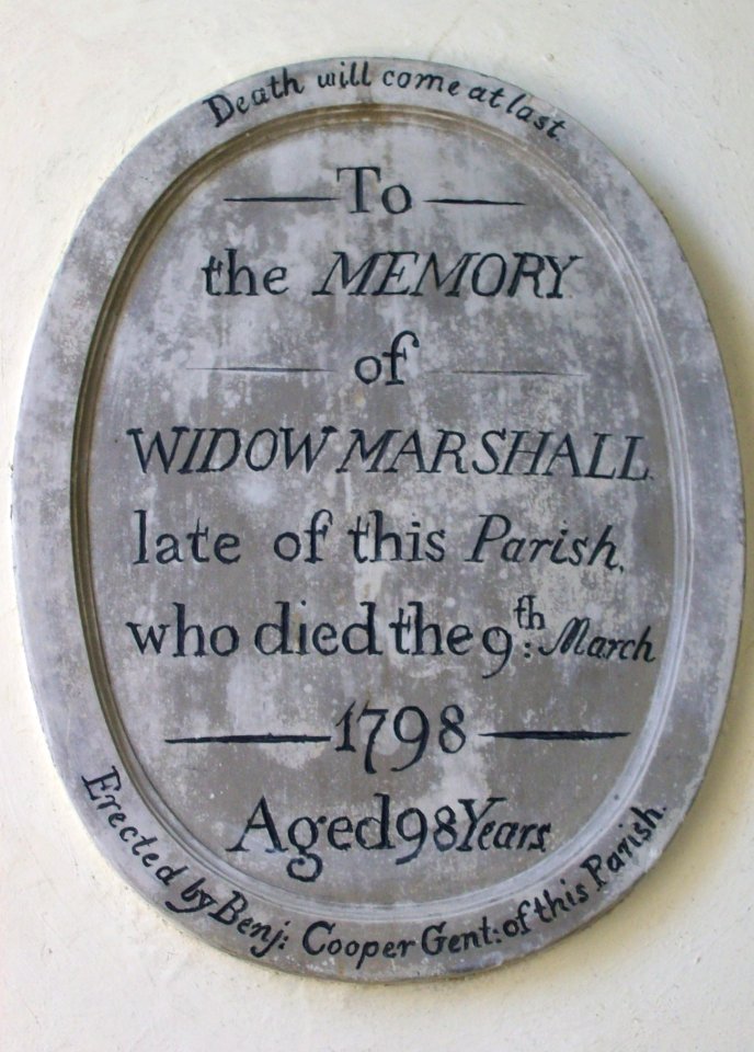 St Mary, Udimore, memorial tablet