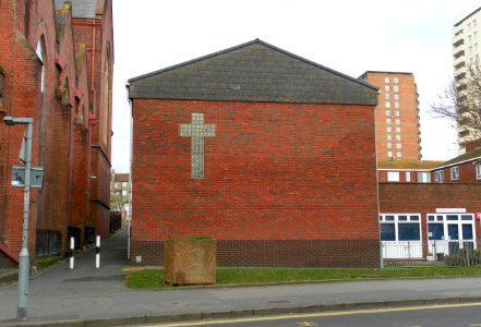 St Mary the Virgin's Church, Upper St James's Street, Kemptown, Brighton (Church Hall) (March 2013) (1)