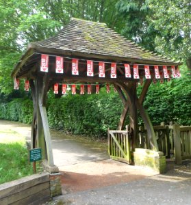 St Mary the Virgin's Church, Worplesdon Road, Worplesdon (May 2014) (Lychgate)