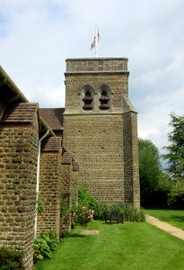St Christopher's Church, Farnham Lane, Haslemere (June 2015) (Tower)