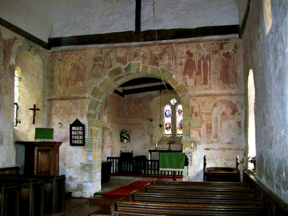 St Botolph, Hardham interior 02