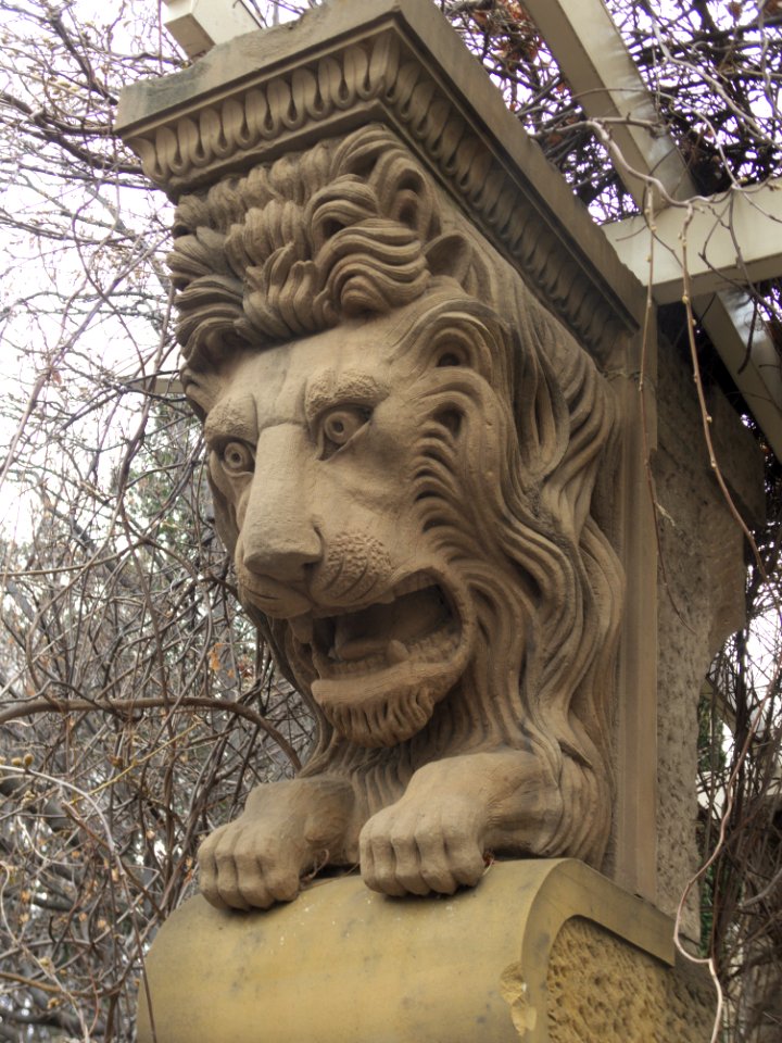 St Davids Park lion gate 20180903-008