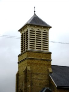 St Cecilia's Abbey RC Church, Appley Rise, Ryde (May 2016) (Tower)