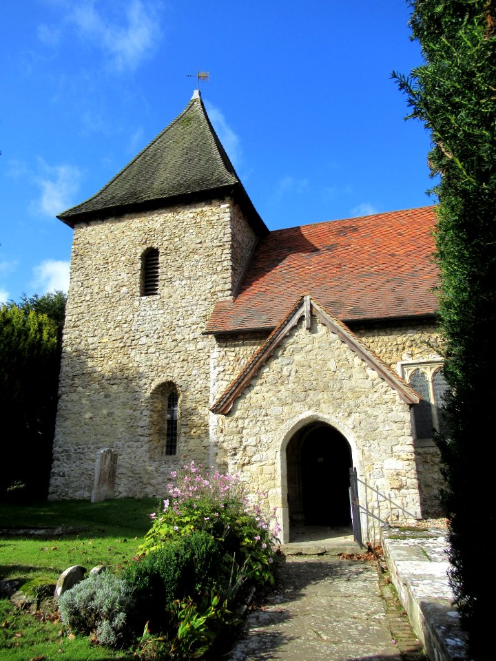 St Dunstan, West Peckham, tower photo