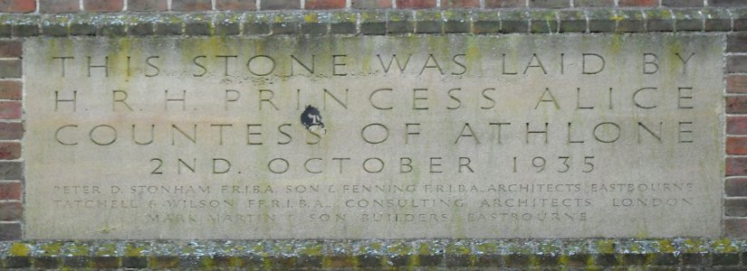 St Elisabeth's Church (Original Building), Victoria Drive, Downside, Eastbourne (NHLE Code 1252676) (March 2010) (Foundation Stone)