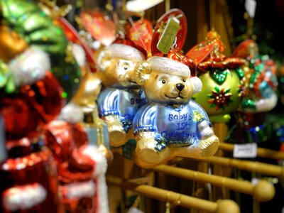 Christmas market retail store decoration photo