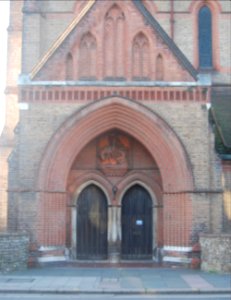 St Martin's Church, Lewes Road, Brighton (NHLE Code 1381667) (February 2020) (Porch)