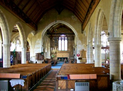 St Mary, Goudhurst, interior looking east