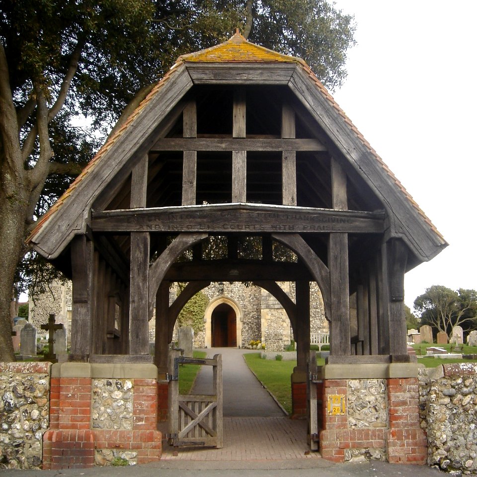 St Margaret's Church, The Green, Rottingdean (March 2009) (Lychgate)