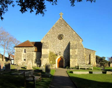 St Margaret's Church, The Green, Rottingdean (NHLE Code 1381000) (December 2016) (1)