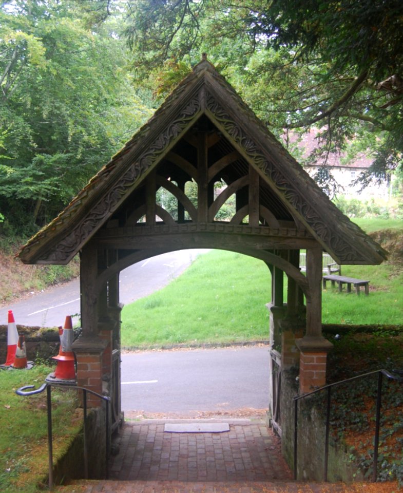 St Mary's Church, Church Lane, Bramshott (NHLE Code 1094480) (July 2019) (Lychgate)