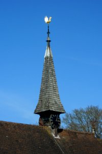 St Mark's Church, Walking Bottom, Peaslake (March 2014) (Flèche)