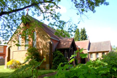 St Martin-by-the-Green Church, Dene Lane, Lower Bourne, Farnham (May 2015) (2)