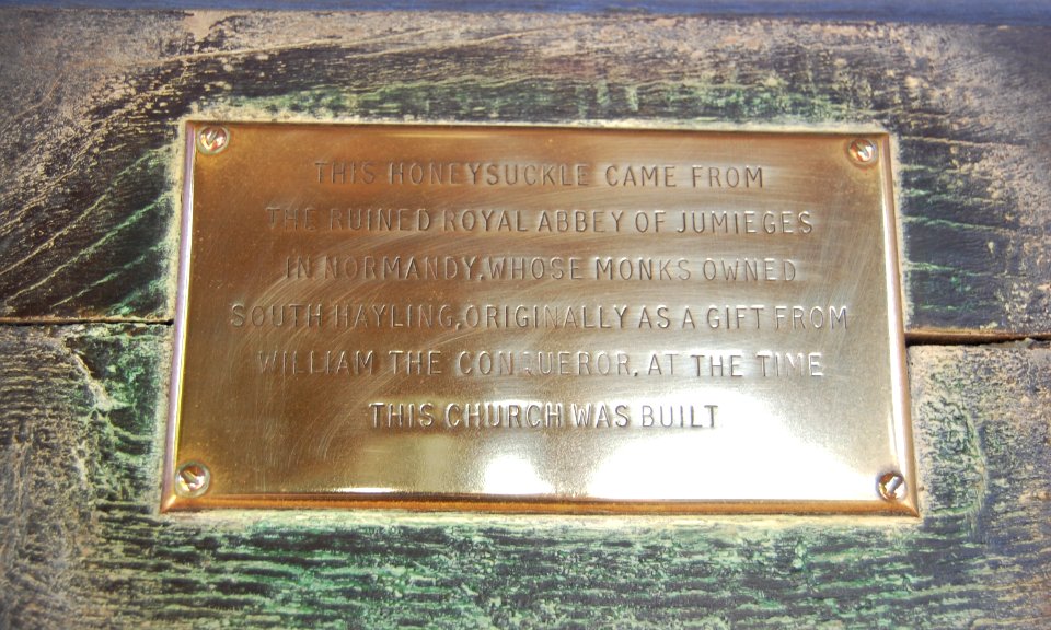 St Mary's Church, Church Road, Hayling Island (May 2019) (Plaque in Lychgate) (2)