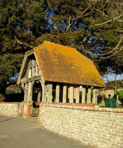 St Margaret's Church, The Green, Rottingdean (December 2016) (Lychgate) (2)