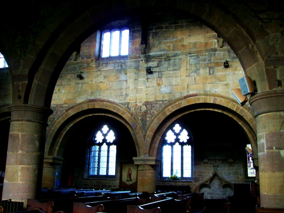 St Mary, Crich- interior from south aisle