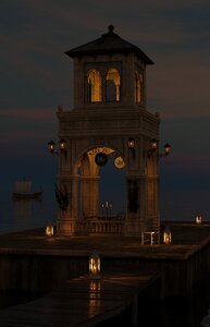 Water candlelight decoration
