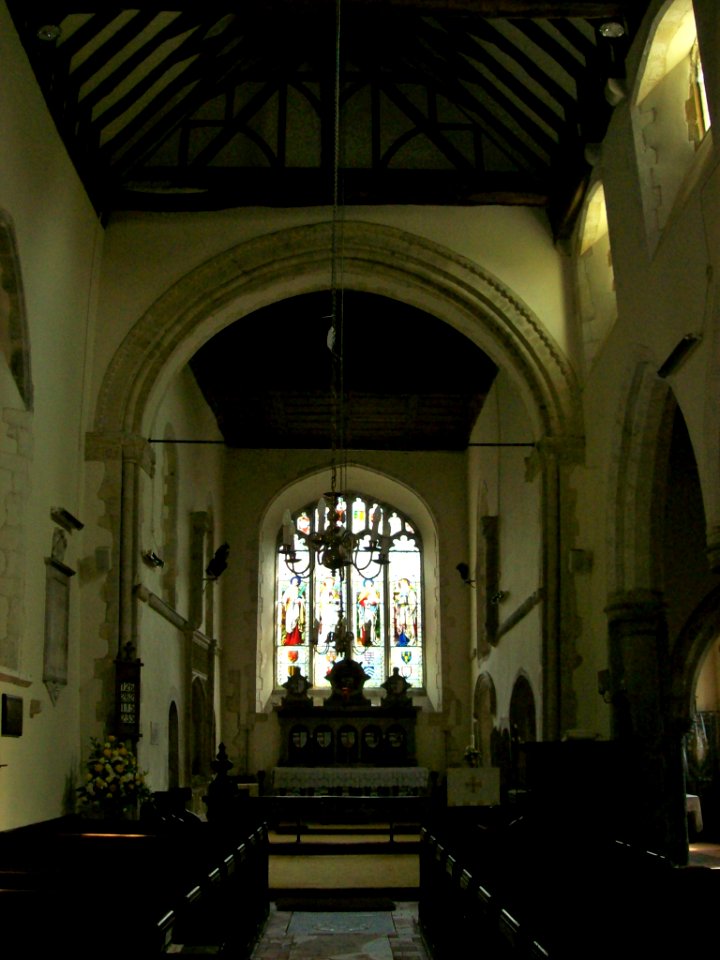 St Mary, Brabourne, interior