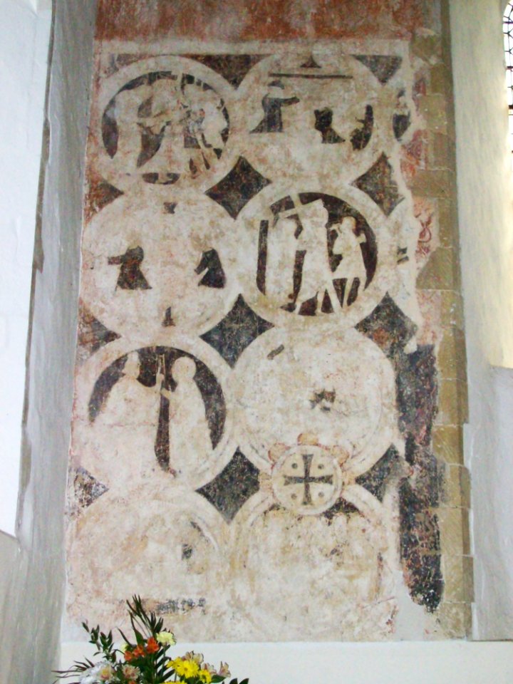 St Mary, Brook, wall painting 01