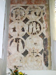 St Mary, Brook, wall painting 01