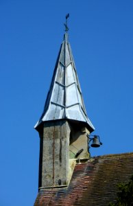 St Mark's Church, Guildford Road, Wyke, Normandy (May 2014) (Flèche)