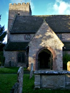 St Mary Magdalene, Eardisley, tower and porch