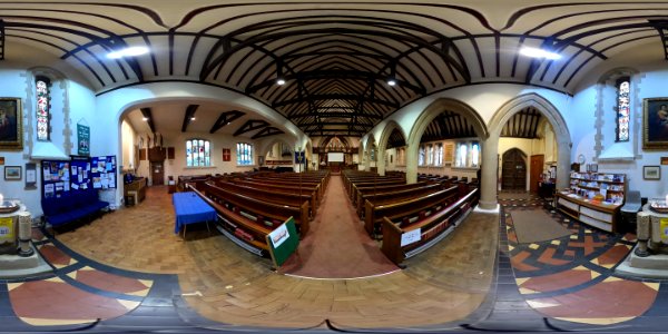 St Mark's Church, Little Common, Bexhill (indoor) (360 panorama)