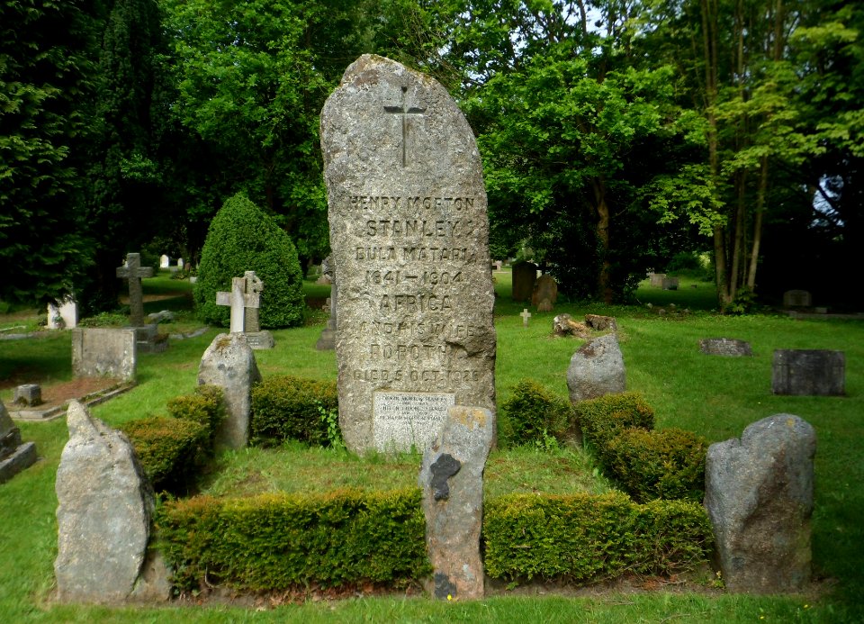 St Michael and All Angels Church, Church Lane, Pirbright (May 2014) (Henry Morton Stanley Grave)