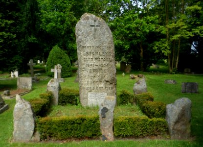 St Michael and All Angels Church, Church Lane, Pirbright (May 2014) (Henry Morton Stanley Grave)