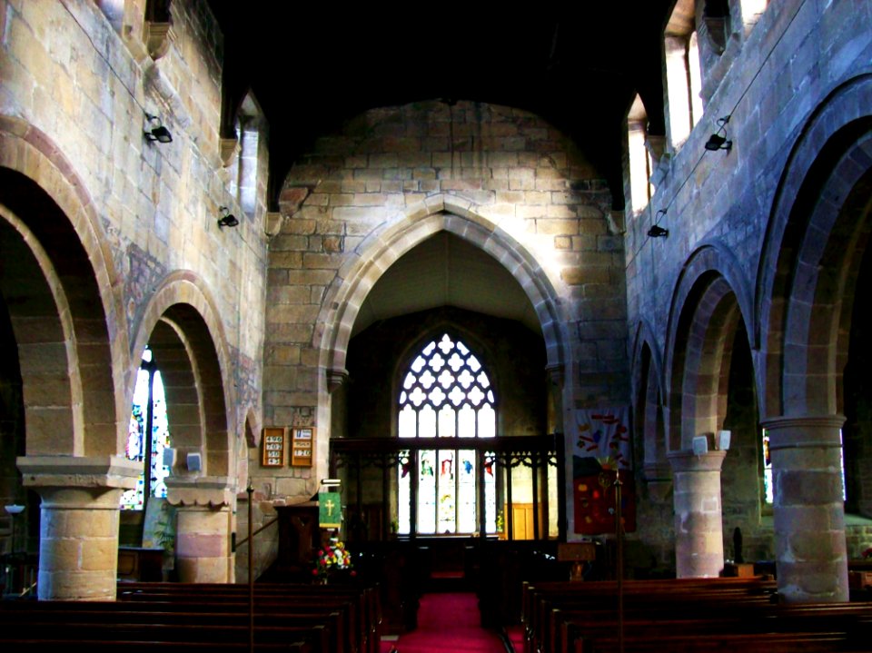 St Mary, Crich, interior looking East