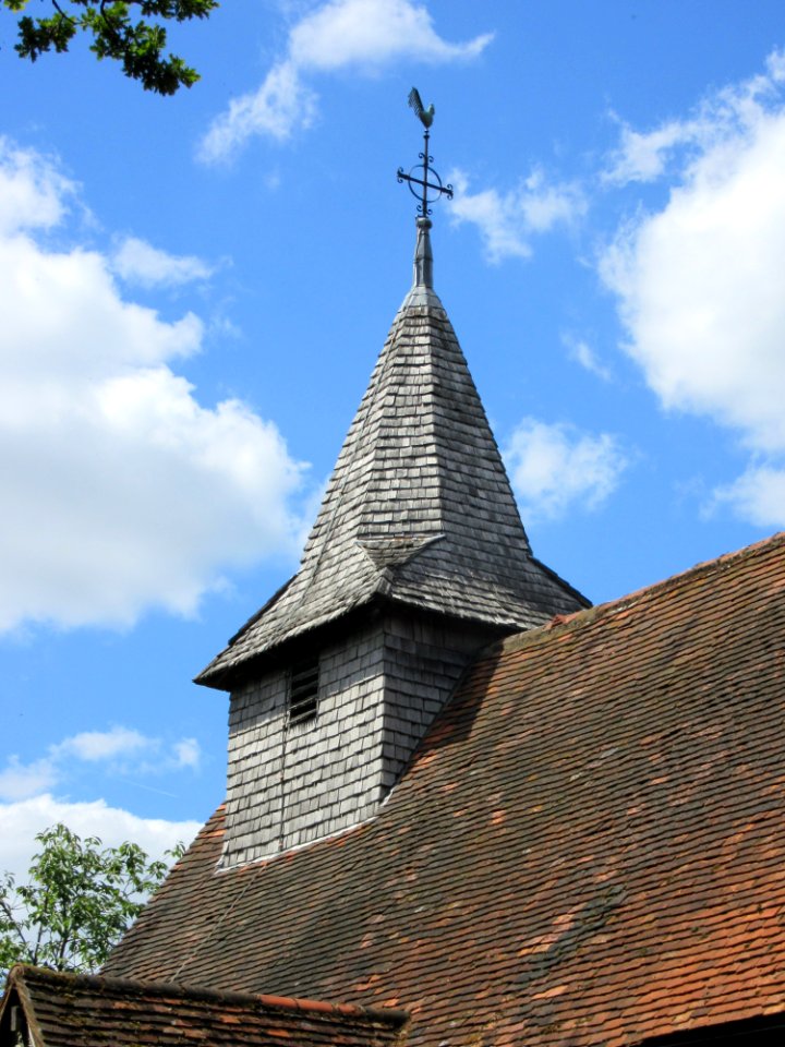 St Nicholas' Church, Church Hill, Pyrford (June 2015) (Spire)