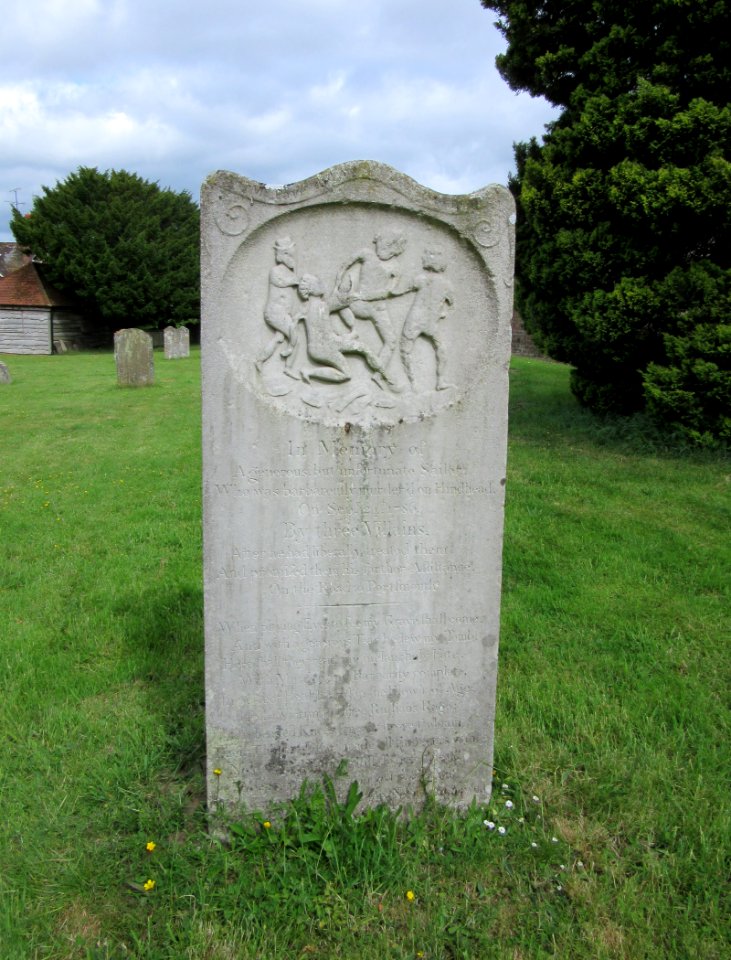 St Michael and All Angels Church, Highfield Lane, Thursley (June 2015) (Grave of Unknown Sailor)