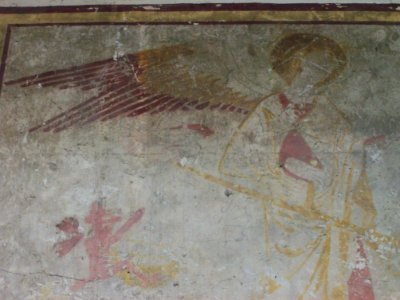 St Michael and small devil, Lenham